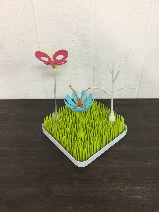 used Boon Grass Countertop Drying Rack with Twig Accessory