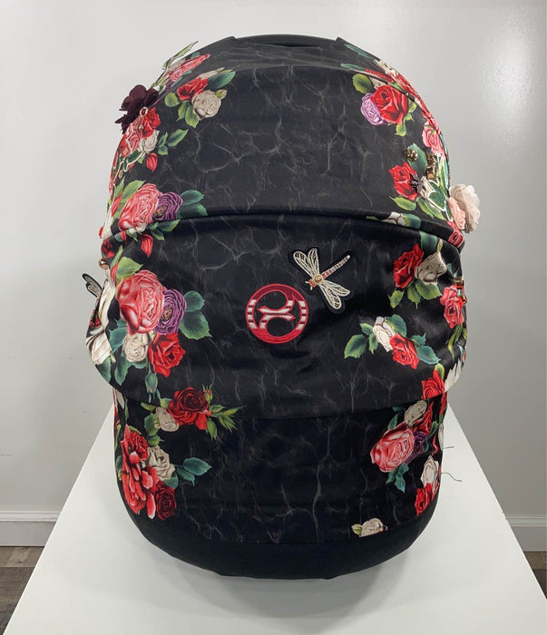 Shop Cybex PRIAM Lux Carry Cot, Spring Blossom Dark, 2021 at GoodBuy Gear