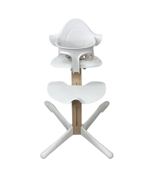used Evomove Nomi Highchair, White, Oak