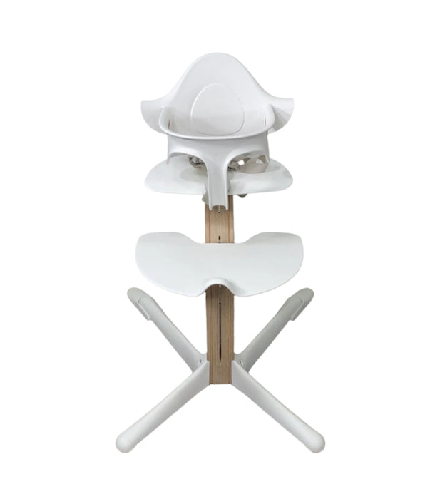 used Evomove Nomi Highchair, White, Oak