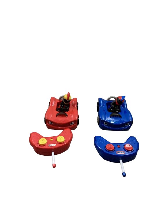 secondhand Little Tikes Remote Control Bumper Cars - Set of 2