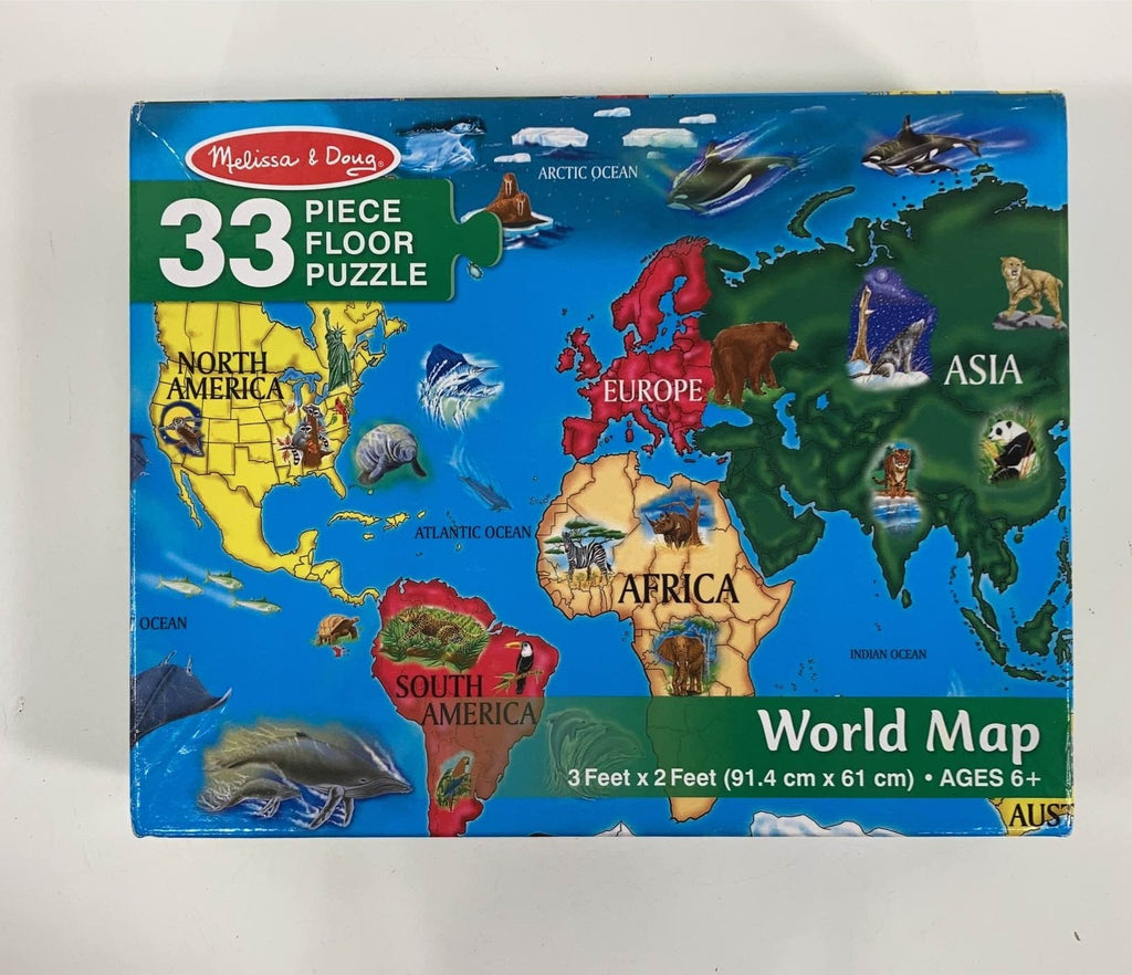 Melissa & Doug Floor Puzzle, World Map