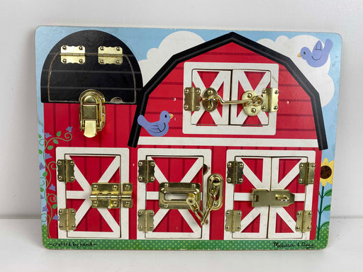 used Melissa & Doug Latches Board, Barn