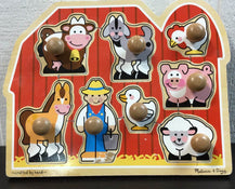 used Melissa & Doug Jumbo Knob Puzzle