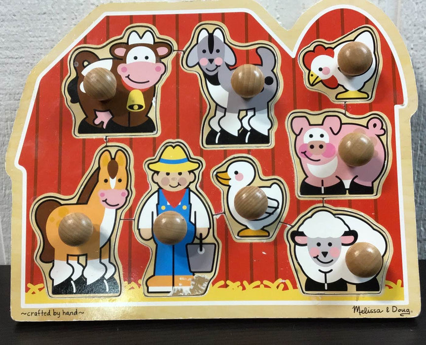 used Melissa & Doug Jumbo Knob Puzzle