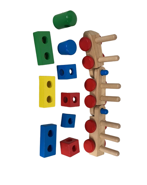 secondhand Melissa & Doug Stacking Train Toddler Toy