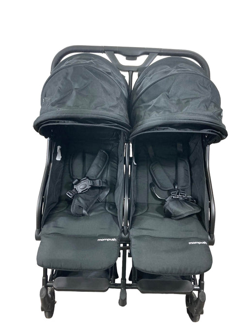 secondhand Mompush Lithe Double Stroller, 2022, Black