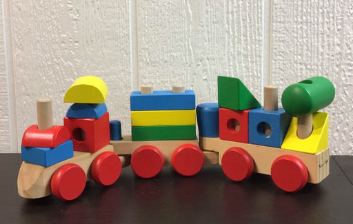 secondhand Melissa & Doug Wooden Stacking Train