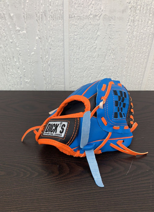secondhand Dicks Sporting Goods Backyard T-Ball Glove, Orange/Blue