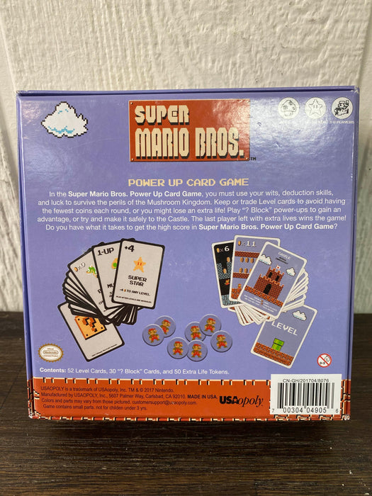 secondhand Usaopoly Super Mario Bros Power Up Card Game