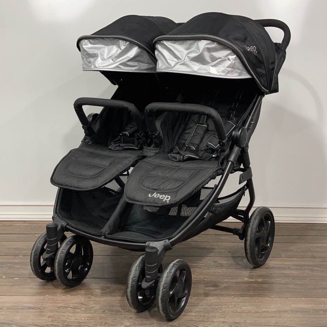 jeep brand double stroller Jeep Destination Ultralight Side x Side Double Stroller, 2021