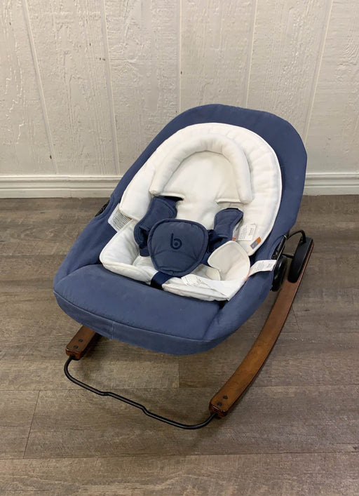 used Bloom Coco Go 3-in-1 Bouncer, Cappuccino Wood, Blue