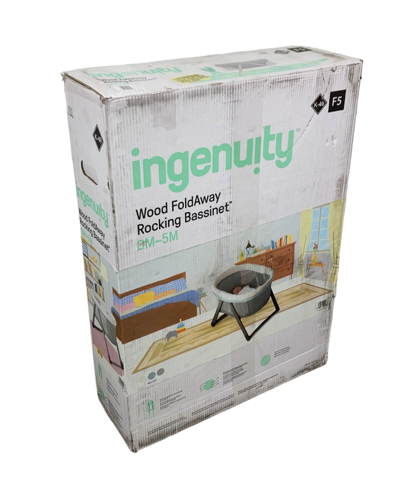 Shop Ingenuity Foldaway Rocking Wood Bassinet at GoodBuy Gear
