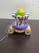 used Melissa & Doug First Play Carousel Pull Toy