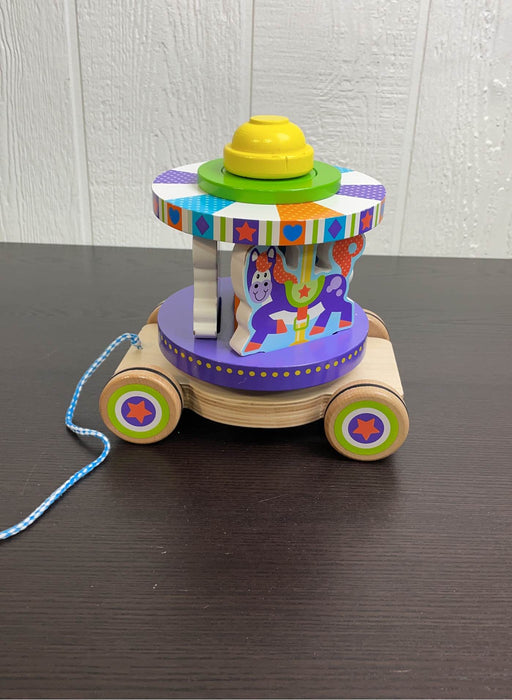 used Melissa & Doug First Play Carousel Pull Toy