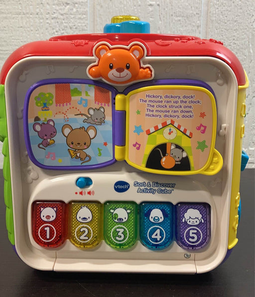 secondhand VTech Sort And Discover Activity Cube