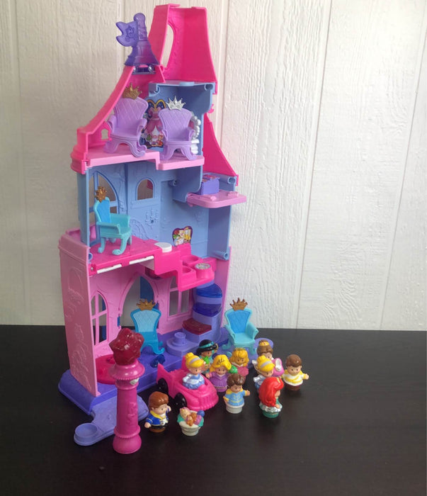 used Fisher Price Little People Disney Princess, Magical Wand Palace