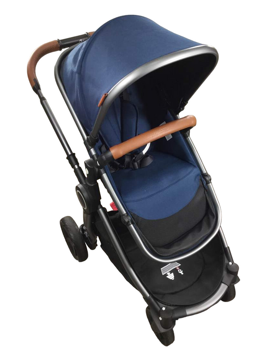 used Mompush Ultimate 2 Baby Stroller, 2022, Navy with Grey Frame