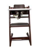 used Stokke Tripp Trapp High Chair with Baby Set and Tray, Walnut, White