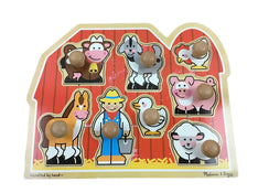 used Melissa & Doug Jumbo Knob Puzzle