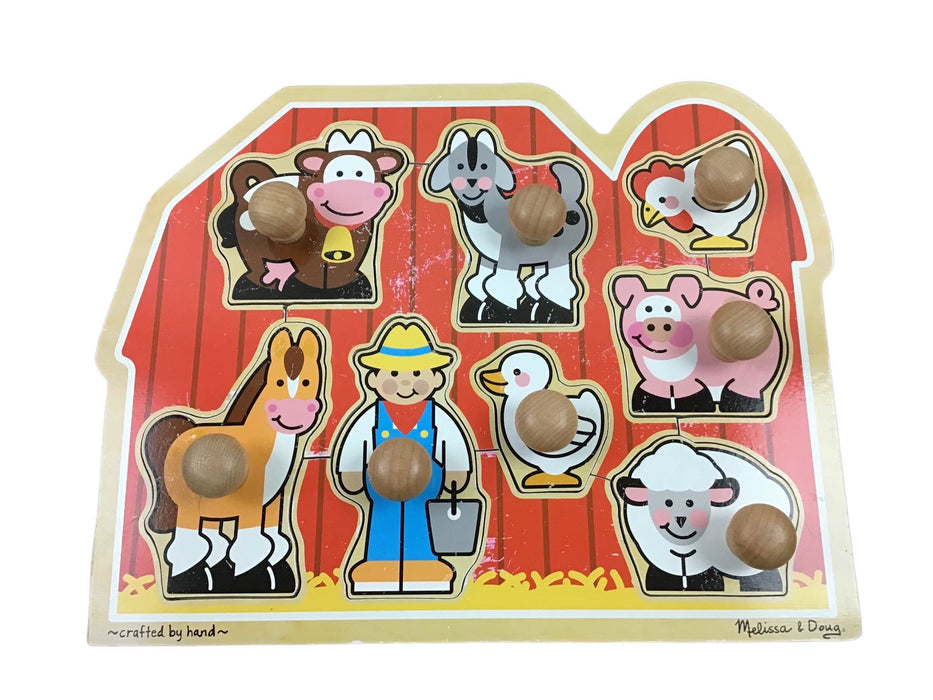 used Melissa & Doug Jumbo Knob Puzzle