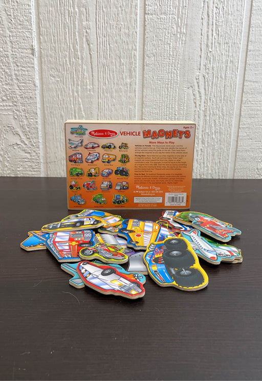 secondhand Melissa & Doug Wooden Magnets- Vehicles