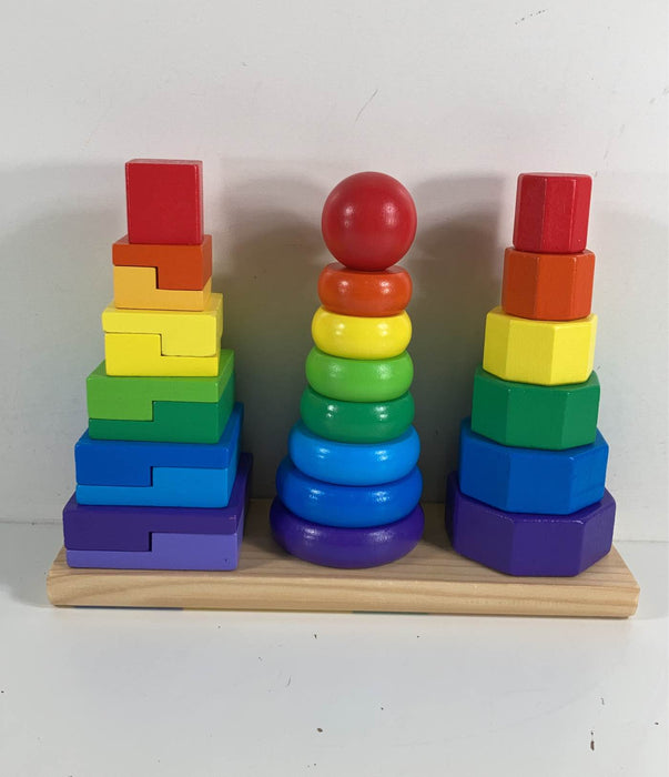 used Melissa & Doug Geometric Stacker