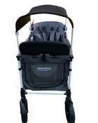 secondhand Wonderfold W4 Luxe Quad Stroller Wagon, Charcoal Grey with White Frame, 2023