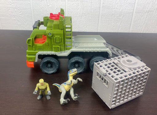 used Jurassic World Imaginext Dinosaur Hauler Playset