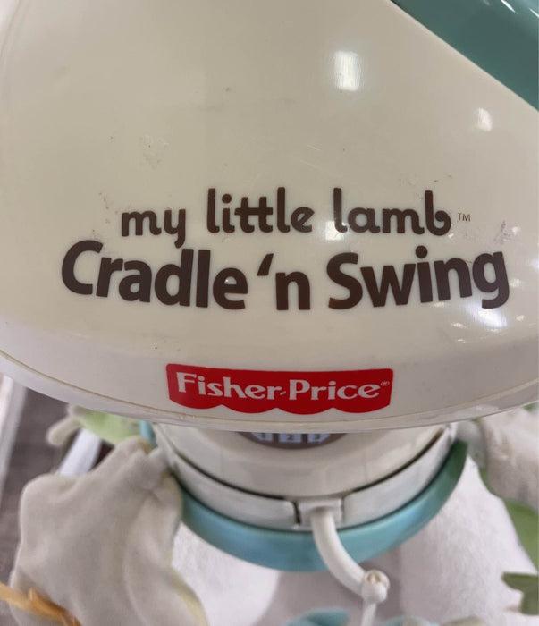 used Fisher Price My Little Lamb Cradle ‘n Swing