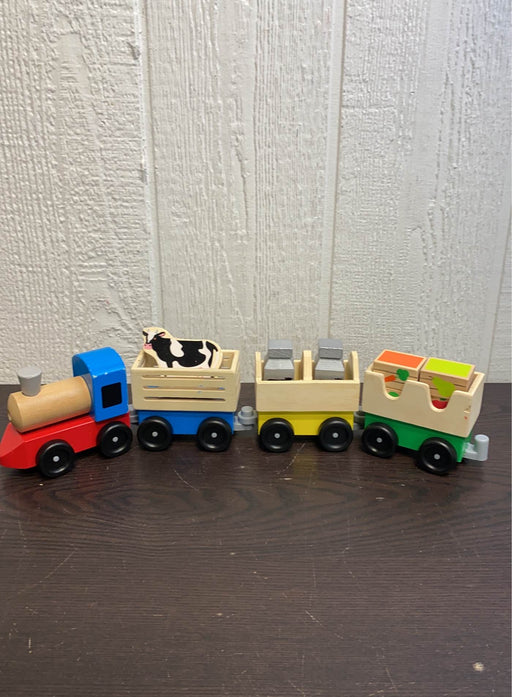 used Melissa & Doug Wooden Farm Train Set