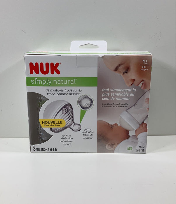 Shop NUK Simply Natural Bottles, 3 Pack, 9 oz at GoodBuy Gear