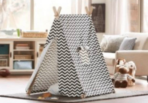 used Play Tent Turtleplay Indoor kids Grey & White Zigzag