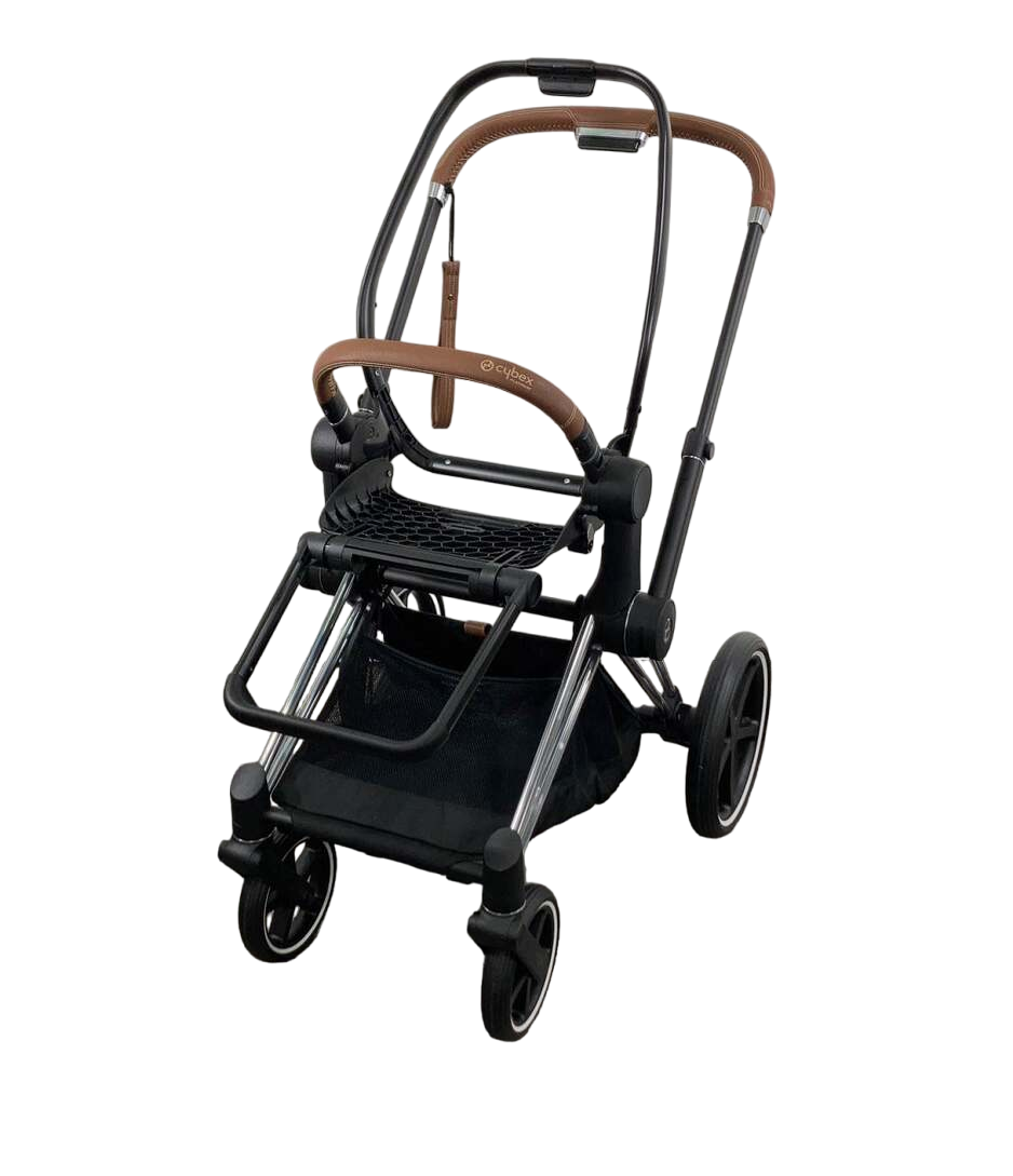 Cybex PRIAM Stroller Frame And Seat, 2019, Chrome/Black