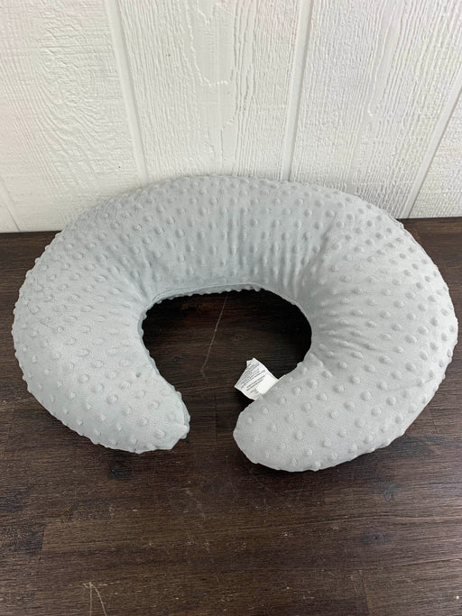 used Nursing Pillow Gray Minky Nursing Pillow