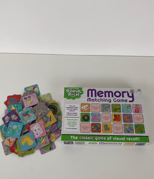 used Romper Room Memory Card Matching Game