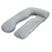used Pharmedoc Full Body U-Shaped Pregnancy Pillow, Grey