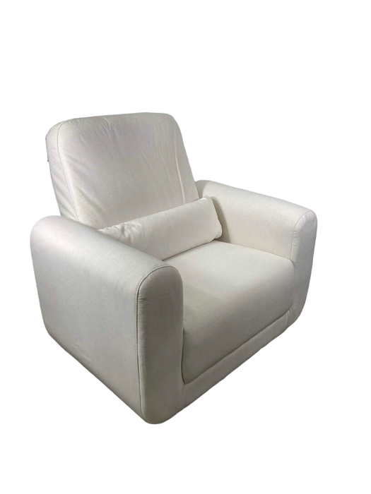 used Babyletto Tuba Swivel Glider, Performance Cream Eco Weave