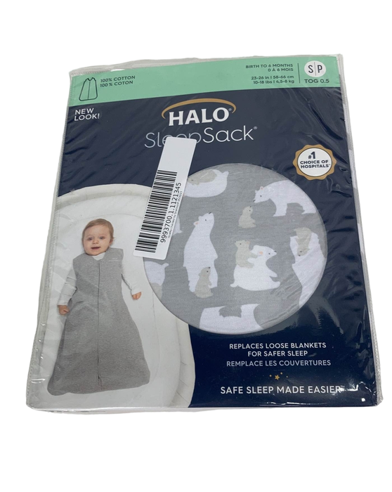 Shop Halo Cotton Sleepsack, S, Polar Bears at GoodBuy Gear