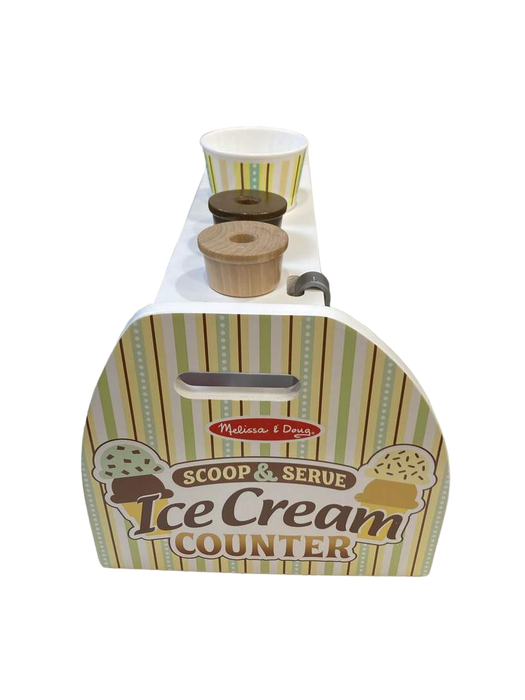 secondhand Melissa & Doug Wooden Scoop & Serve Ice Cream Counter