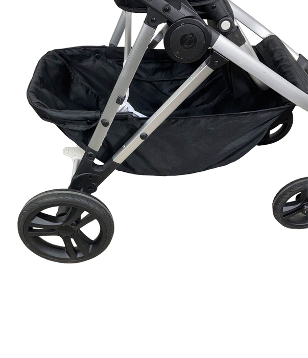 used Mockingbird Single to Double Stroller, 2022, Silver with Black Leather, Windowpane, Black