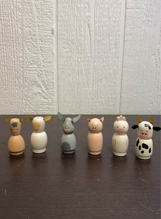 used BUNDLE Wooden Farm Animals