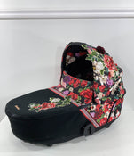 used Cybex MIOS LUX Carry Cot, Spring Blossom Dark