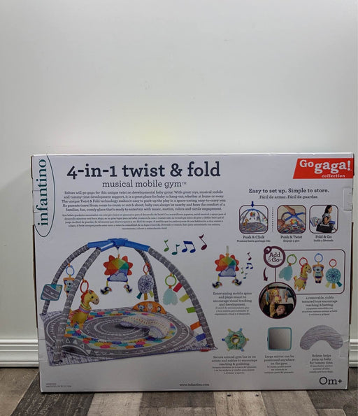 secondhand Infantino Go Gaga! 4-in-1 Twist And Fold Musical Mobile Activity Gym