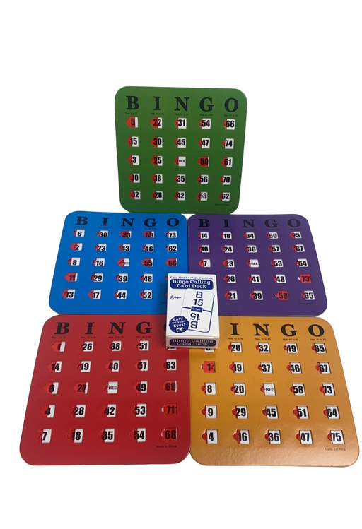 used Regal Games Fingertip Shutter Slide Bingo Cards