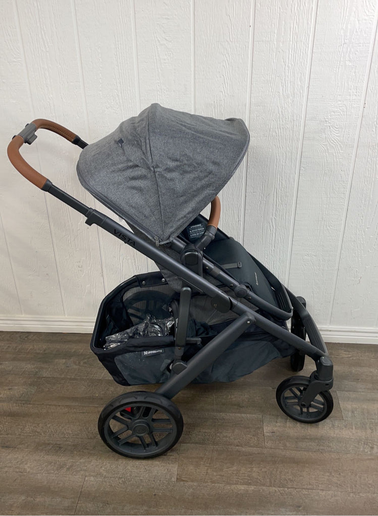 INU V2 Stroller-Greyson (Charcoal élange/Carbon/Saddle Leather) For