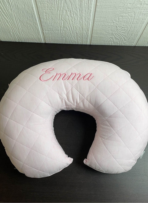 used Pottery Barn Kids Boppy Nursing Pillow, Personalized “Emma”