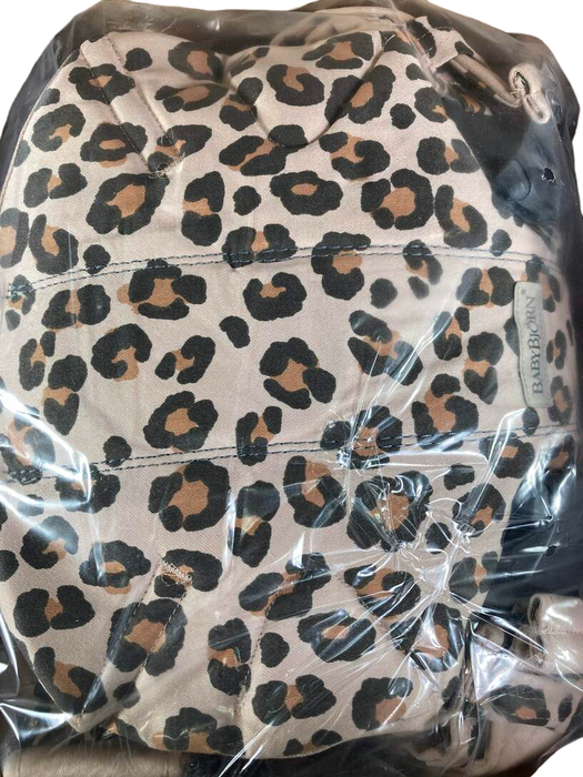 secondhand BabyBjorn Baby Carrier One, Beige/Leopard - Cotton