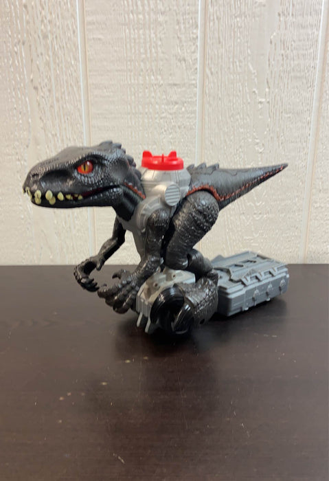 used Fisher Price Imaginext Jurassic World Walking Indoraptor Motorized Dinosaur ATV