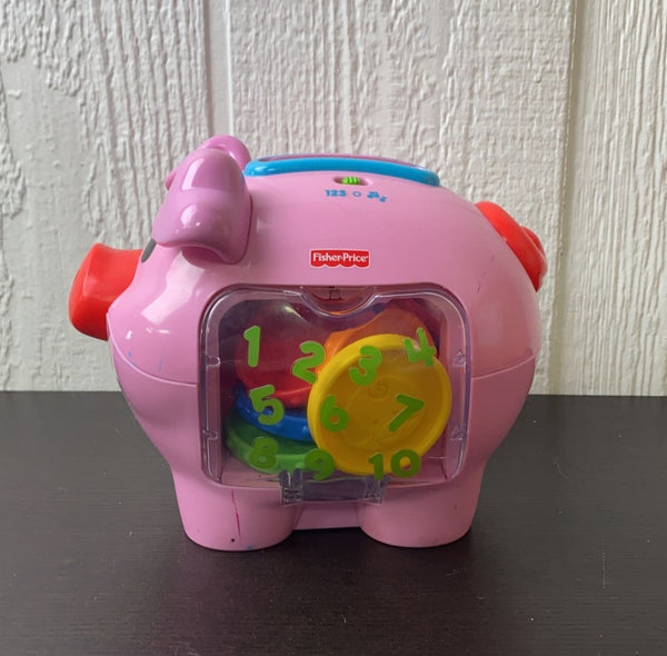 Fisher-Price Laugh & Learn Smart Stages Piggy Bank, Cha-ching! WORKING !!!